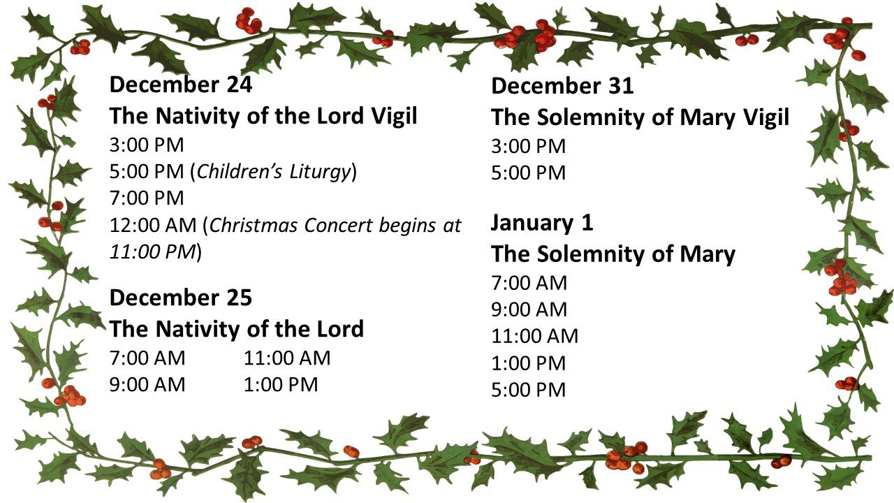 christmas-mass-schedule-st-john-the-evangelist