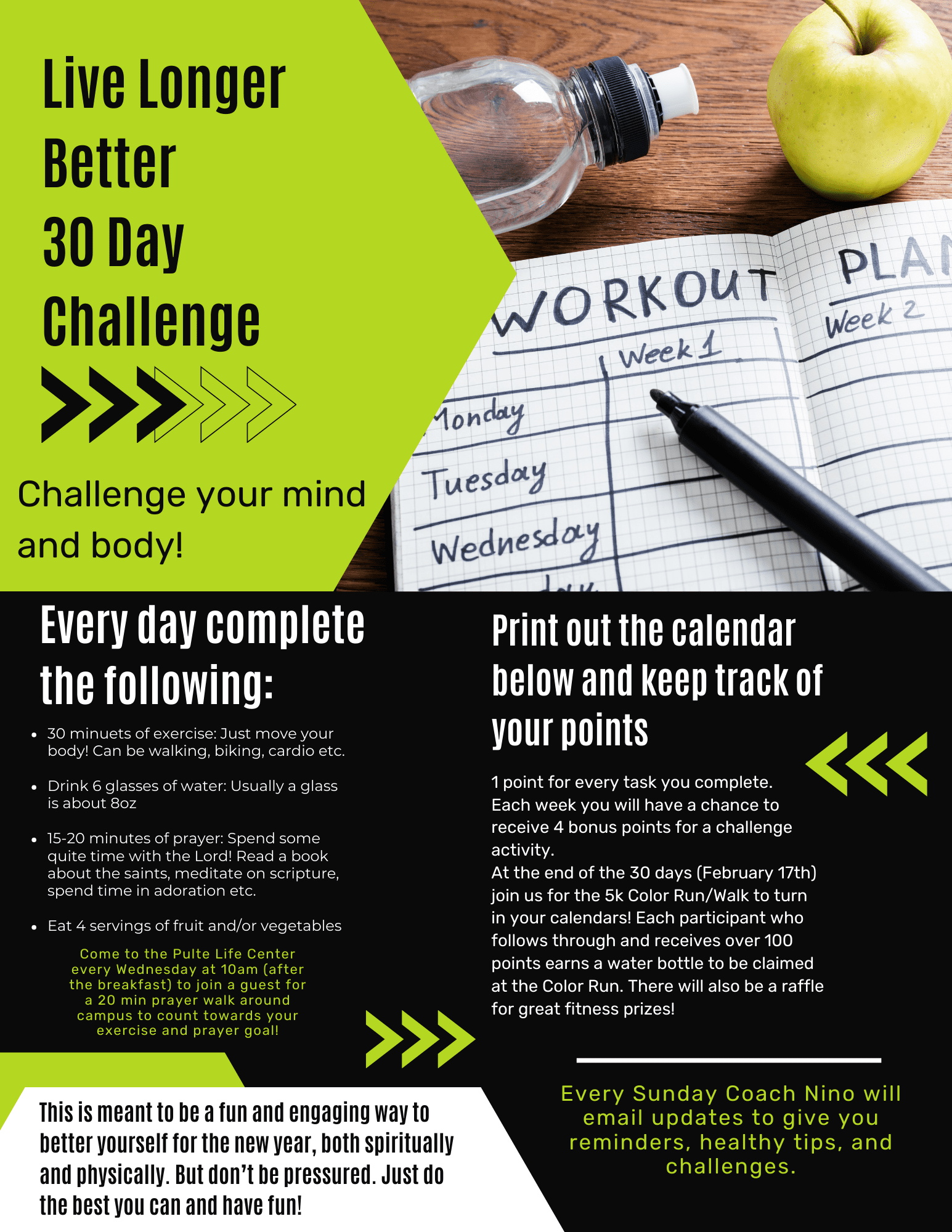 Live Better Longer Challenge – St. John the Evangelist